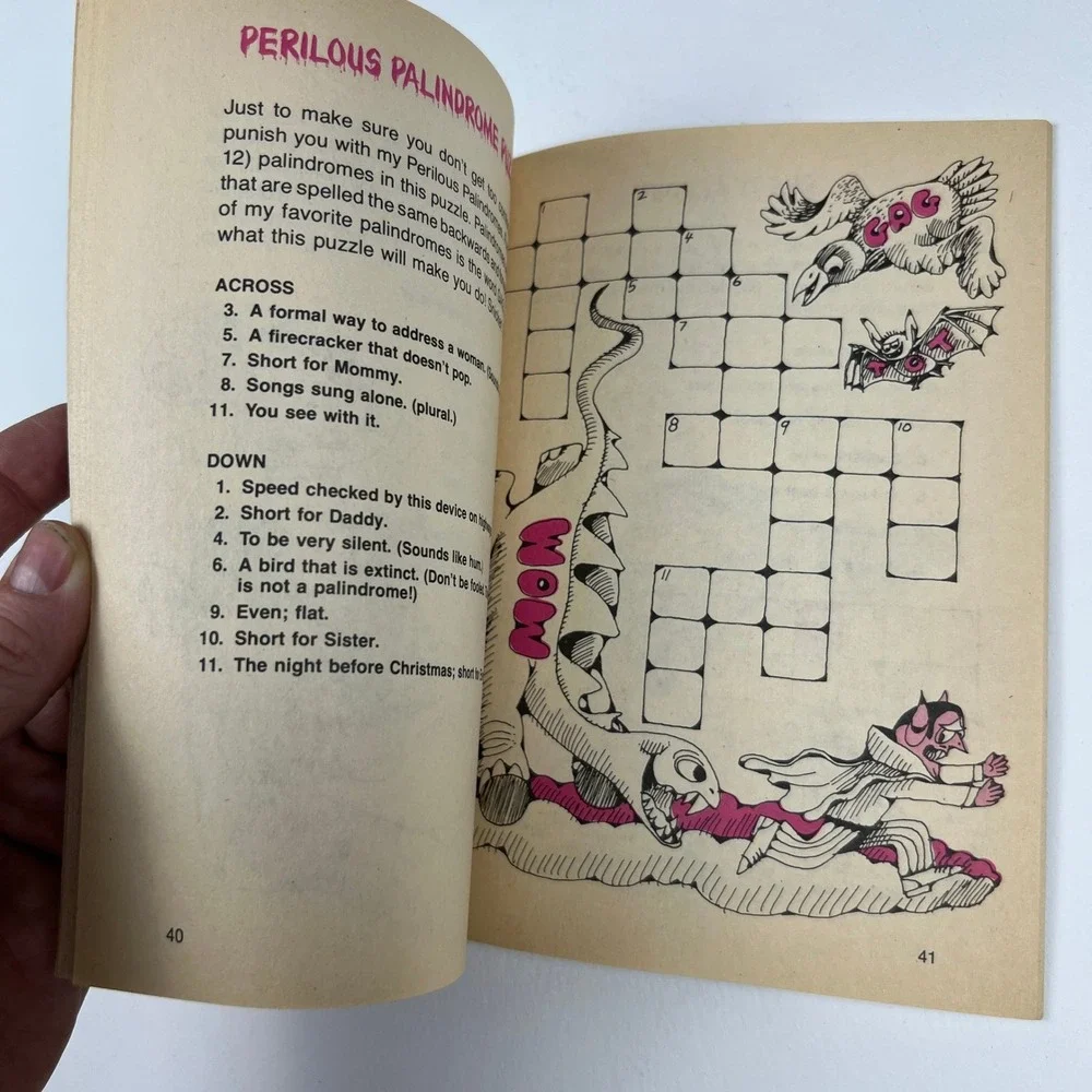 Scholastic Count Morbida's Dynamite Puzzle Book Kids Vintage Monster Retro Book